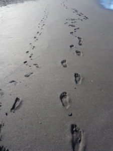 Schwarzer Sand auf Teneriffa